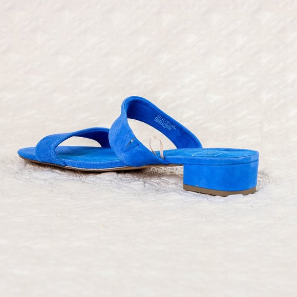 NEW GAP royal blue  suede strap sandals - 10 - Picture 3 of 5